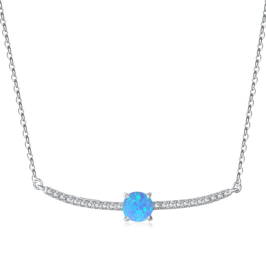 Serene Galaxy Opal Necklace for Tranquility and Calmness