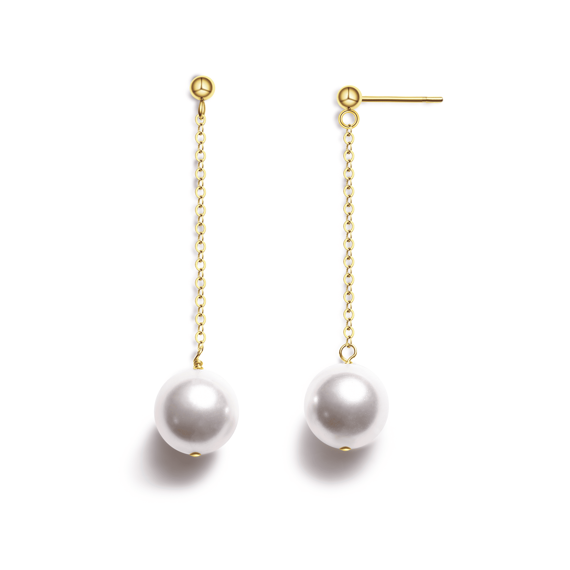 Crafted with care: Classic Drop Earrings in 14k gold filled and crystal pearls