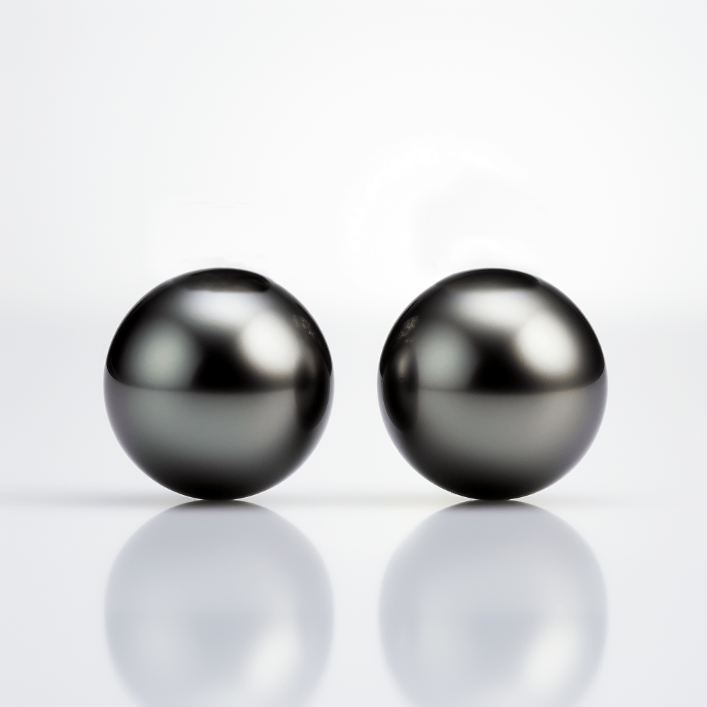 Stylish 10mm Black Pearl Stud Earrings