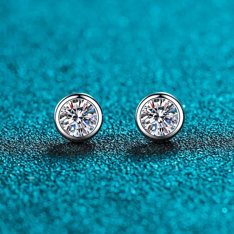 Classic beauties: Minimalist Bezel Stud Earrings for showcasing unique style