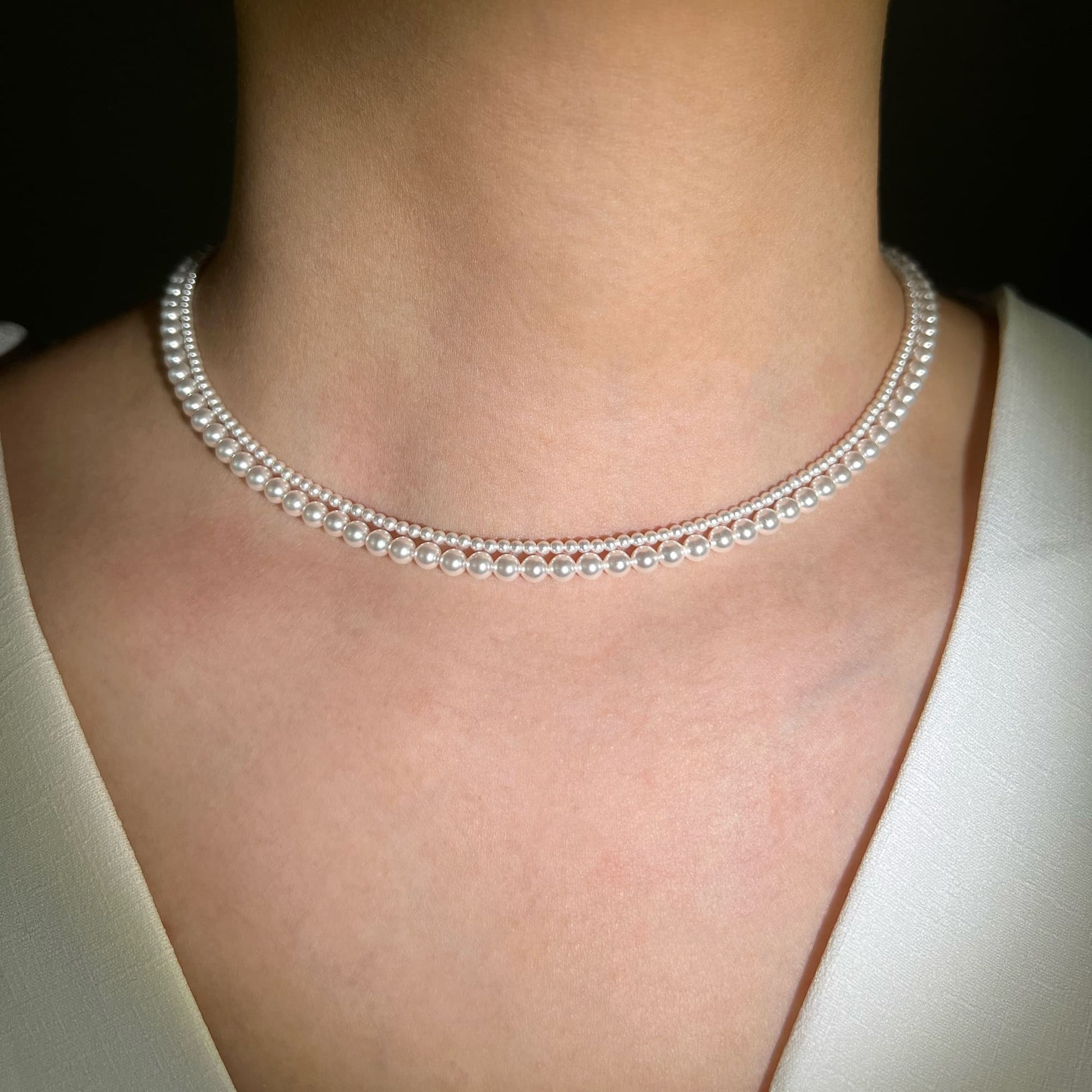 Sophisticated and versatile: 4mm Perfect Pearl Necklace