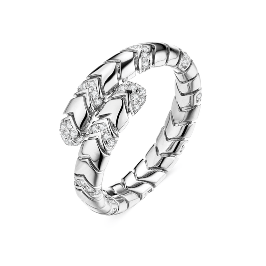 Exquisite Silver Ring with Stretchable Design, Ideal for Versatile Styling